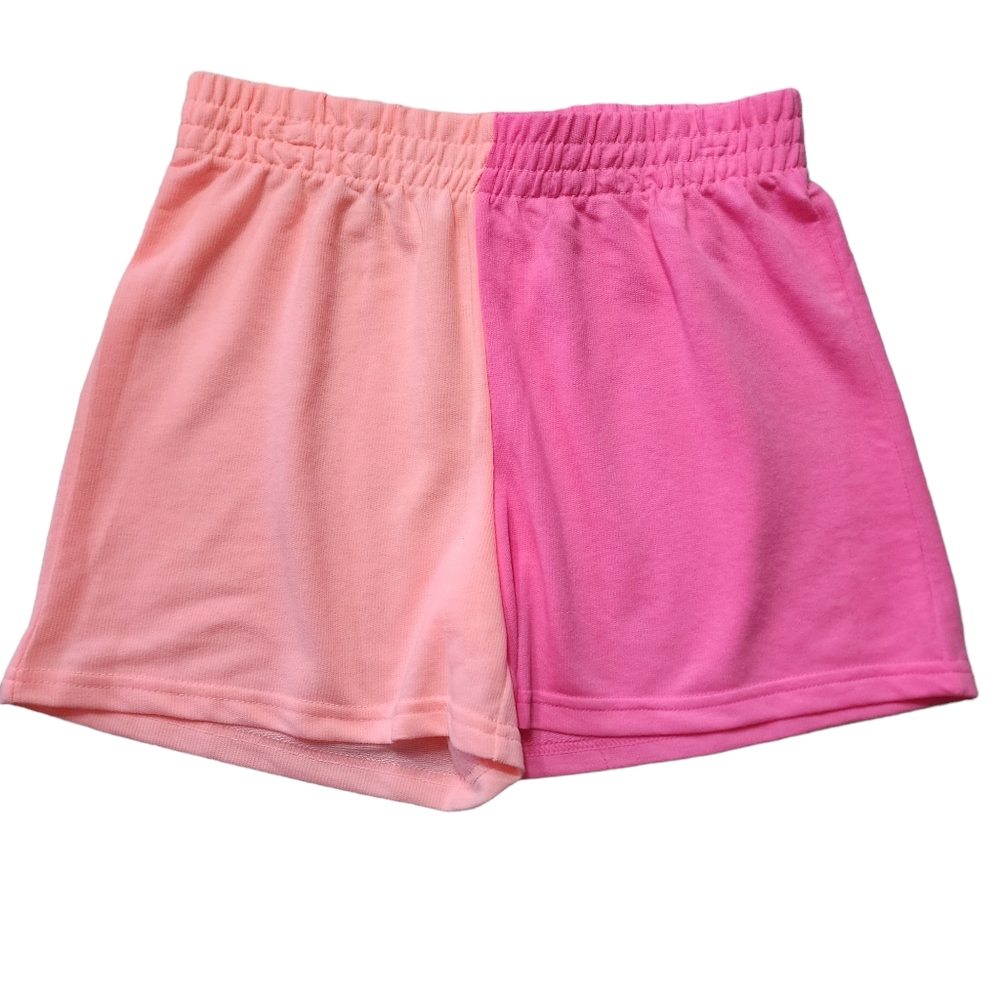 Girls Justice/Sleep Pink And Peach Sweat Shorts NWOT Sz Large Plus (12-14} - Picture 2 of 3